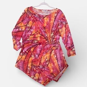Nygard Vibrant Pink and Orange Women's Blouse